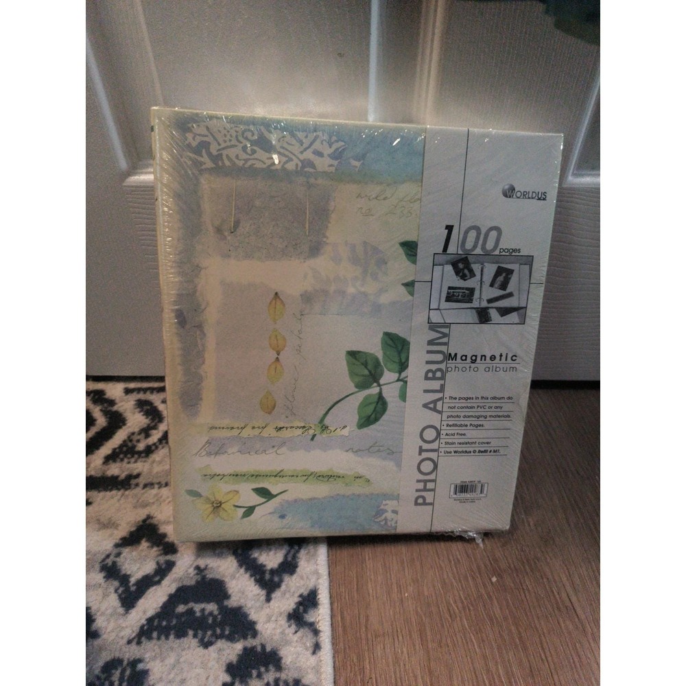 WORLDUS Lemon tree  Magnetic 3-Ring Refillable Photo Album w/100 Pages Sealed